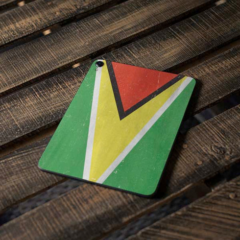 Guyana Flag Distressed Apple iPad Pro Skin